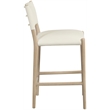 Meridian Furniture Andie Cream Vegan Leather Counter Stool