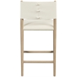 Meridian Furniture Andie Cream Vegan Leather Counter Stool