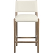 Meridian Furniture Andie Cream Vegan Leather Counter Stool