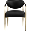 Meridian Furniture Virella Black Vegan Leather Dining Chair (Set of 2)