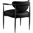 Meridian Furniture Virella Black Vegan Leather Dining Chair (Set of 2)