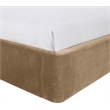 Meridian Furniture Kendall Beige Velvet Upholstered Twin Bed