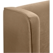 Meridian Furniture Kendall Beige Velvet Upholstered Twin Bed