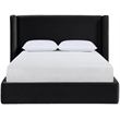 Meridian Furniture Kendall Black Velvet Upholstered Full Bed