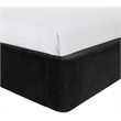 Meridian Furniture Kendall Black Velvet Upholstered Twin Bed