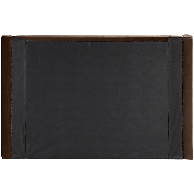 Meridian Furniture Kendall Brown Velvet Upholstered Full Bed