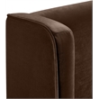 Meridian Furniture Kendall Brown Velvet Upholstered Full Bed