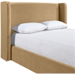 Meridian Furniture Kendall Camel Velvet Upholstered Full Bed