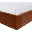 Meridian Furniture Kendall Cognac Velvet Upholstered Twin Bed