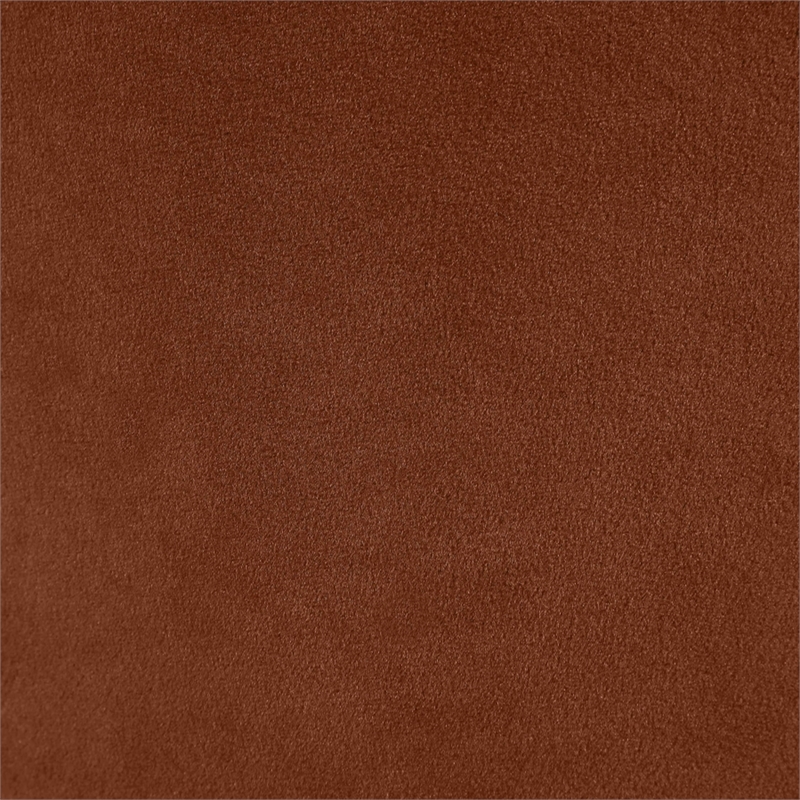 Meridian Furniture Kendall Cognac Velvet Upholstered Twin Bed