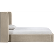 Meridian Furniture Kendall Cream Velvet Upholstered Twin Bed