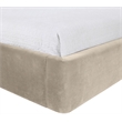 Meridian Furniture Kendall Cream Velvet Upholstered Twin Bed