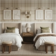 Meridian Furniture Kendall Cream Velvet Upholstered Twin Bed