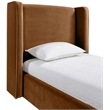Meridian Furniture Kendall Saddle Velvet Upholstered Twin Bed