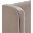 Meridian Furniture Kendall Taupe Velvet Upholstered Twin Bed