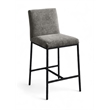 Meridian Furniture Reeves Grey Chenille Upholstered Counter Stool (Set of 2)