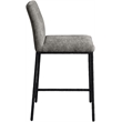 Meridian Furniture Reeves Grey Chenille Upholstered Counter Stool (Set of 2)