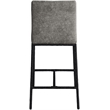 Meridian Furniture Reeves Grey Chenille Upholstered Counter Stool (Set of 2)