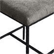 Meridian Furniture Reeves Grey Chenille Upholstered Counter Stool (Set of 2)