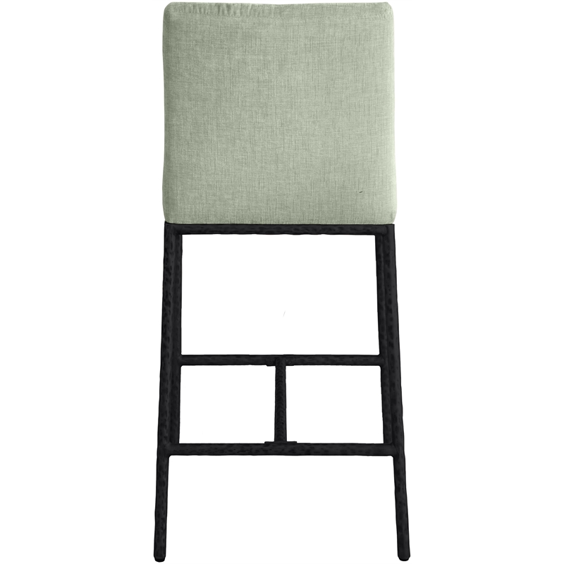 Meridian Furniture Reeves Mint Chenille Upholstered Counter Stool (Set of 2)
