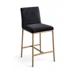 Meridian Furniture Reeves Black Chenille Upholstered Counter Stool (Set of 2)
