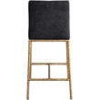Meridian Furniture Reeves Black Chenille Upholstered Counter Stool (Set of 2)