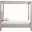 Meridian Furniture Salina Beige Linen Textured Fabric Upholstered Twin Bed