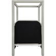 Meridian Furniture Salina Grey Linen Textured Fabric Upholstered Twin Bed