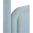 Meridian Furniture Salina Light Blue Linen Textured Fabric Upholstered Twin Bed