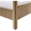 Meridian Furniture Salina Beige Velvet Upholstered Twin Bed