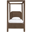Meridian Furniture Salina Brown Velvet Upholstered Twin Bed