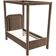 Meridian Furniture Salina Brown Velvet Upholstered Twin Bed