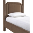 Meridian Furniture Salina Brown Velvet Upholstered Twin Bed