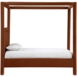 Meridian Furniture Salina Cognac Velvet Upholstered Twin Bed