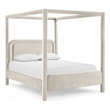 Meridian Furniture Salina Cream Velvet Upholstered Full Bed