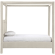 Meridian Furniture Salina Cream Velvet Upholstered Twin Bed