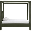 Meridian Furniture Salina Green Velvet Upholstered Twin Bed
