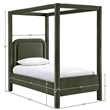 Meridian Furniture Salina Green Velvet Upholstered Twin Bed