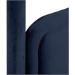 Meridian Furniture Salina Navy Velvet Upholstered Twin Bed