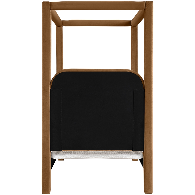 Meridian Furniture Salina Saddle Velvet Upholstered Twin Bed