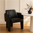 Meridian Furniture Vanda Black Vegan Leather Upholstered Dining Chair