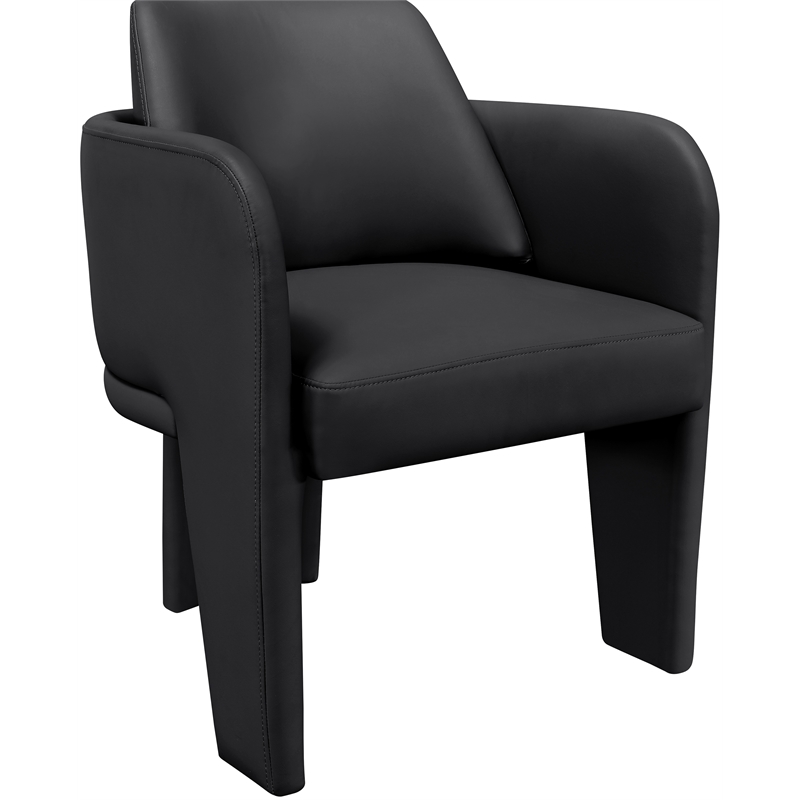 Meridian Furniture Vanda Black Vegan Leather Upholstered Dining Chair