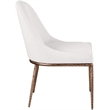 Meridian Furniture Ferro Cream Linen Textured Performance Fabric Dining SC