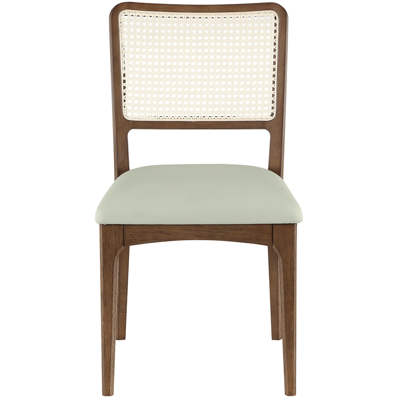 Meridian Furniture Atrium Mint Vegan Leather Dining Chair (Set of 2)