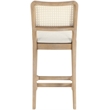 Meridian Furniture Atrium Cream Vegan Leather Counter Stool (Set of 2)
