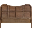 Meridian Furniture Windsor Brown Solid Wood And Natural Cane Full Bed