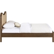 Meridian Furniture Windsor Brown Solid Wood And Natural Cane Full Bed