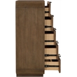 Meridian Furniture Windsor Brown Solid Wood And Natural Cane Chest