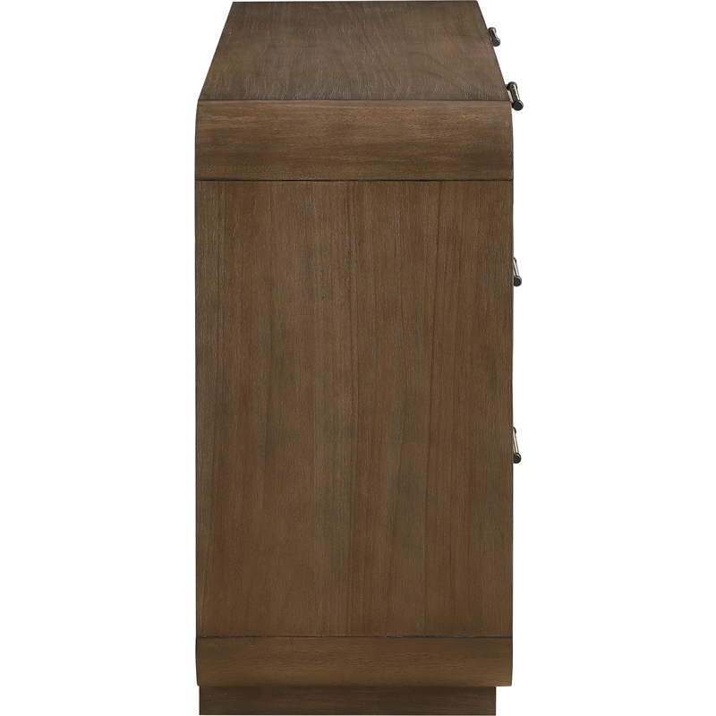 Meridian Furniture Windsor Brown Solid Wood And Natural Cane Dresser