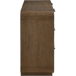 Meridian Furniture Windsor Brown Solid Wood And Natural Cane Dresser